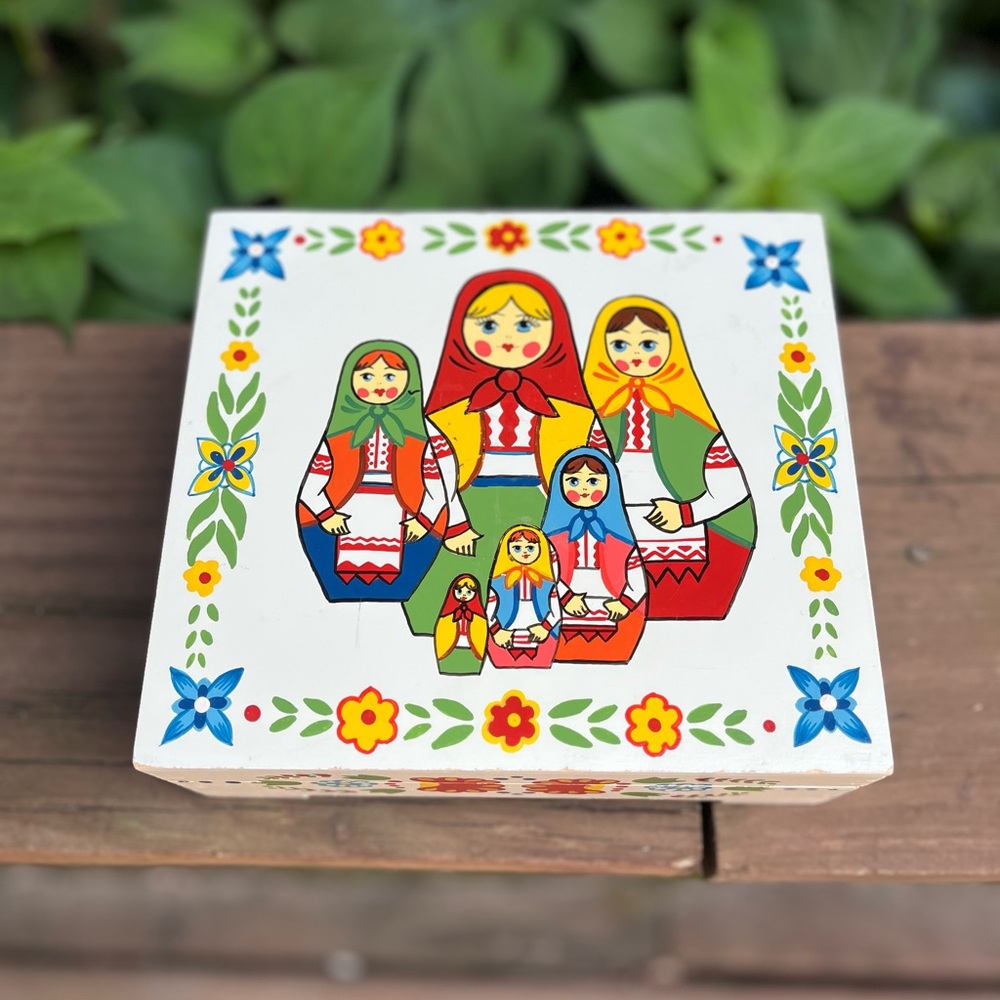 Colorful Matryoshka Doll Decorative Box